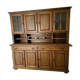 Buffet vaisselier en noyer massif