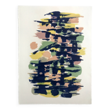 Alfred MANESSIER, The Bridges of Paris, 1978. Original lithograph