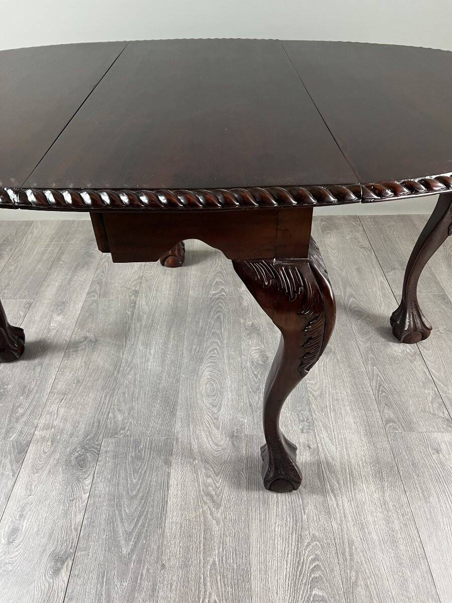 Mahogany drop-leaf table, 20th century