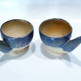 Pair of decorative ceramics in homage to René Magritte 1960-70s