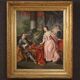 French painting from the 18th century, couple playing chess