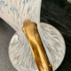 Glass vase by Clichy Art Deco style