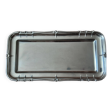 Silver-colored metal tray