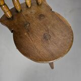 Old farmers tripod chair for decorative use