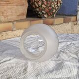 Globe en verre en forme d'obus, ogive pour lampe/ luminaire - Art-déco