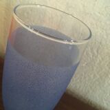 Orange ade glasses in granite-colored glass