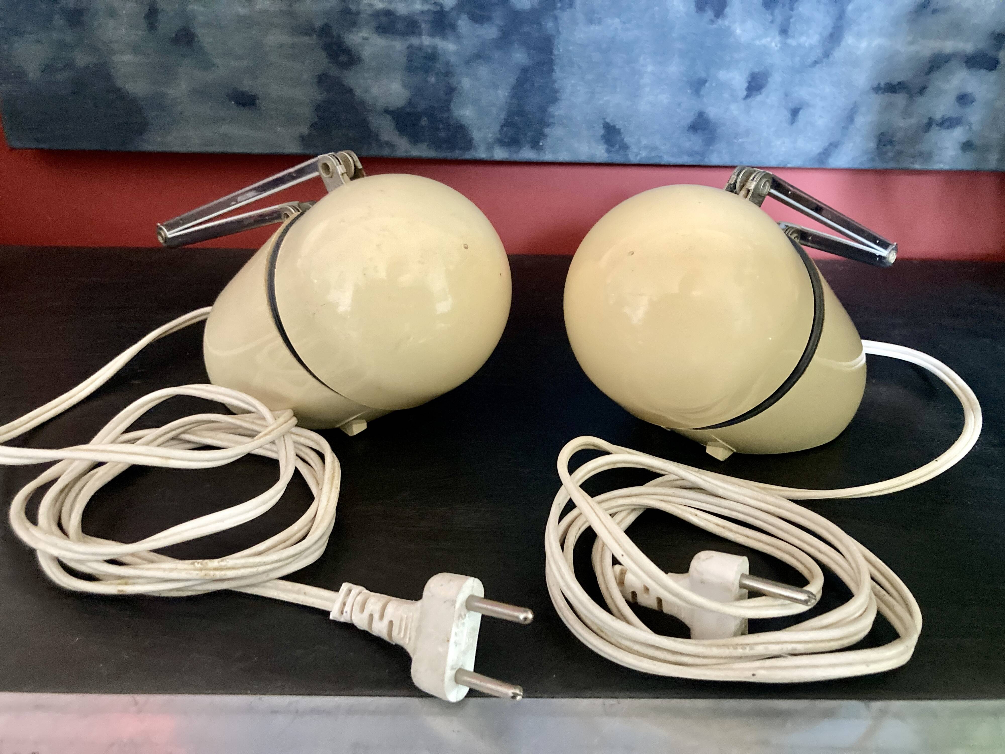 Pair of Space Age lamps - 70s - Kréo Lite Model NA 718