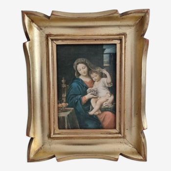 Cadre reproduction Vierge à la grappe de Pierre Mignard
