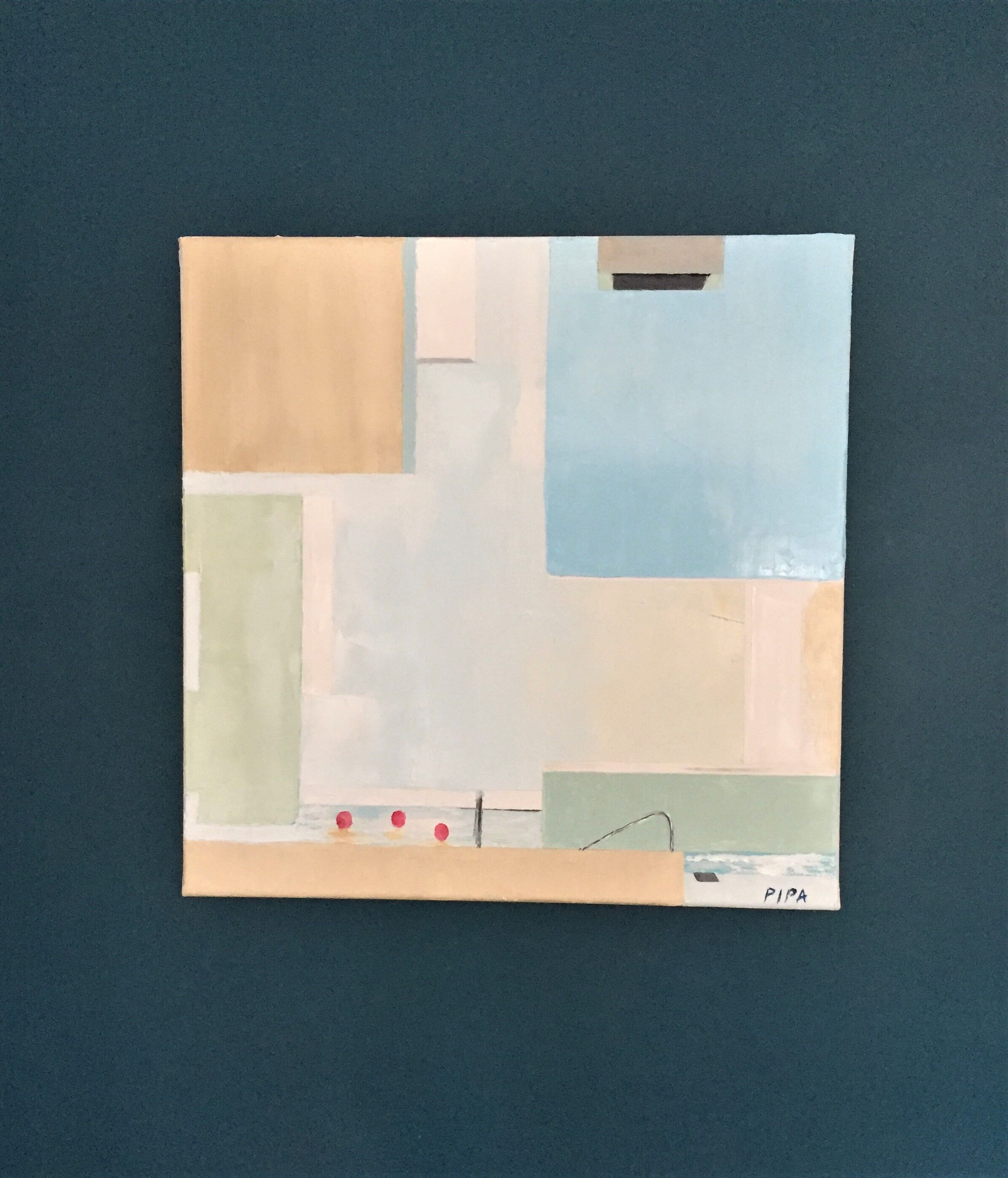 Tableau/ peinture de la piscine "les bains de Docks" au Havre
