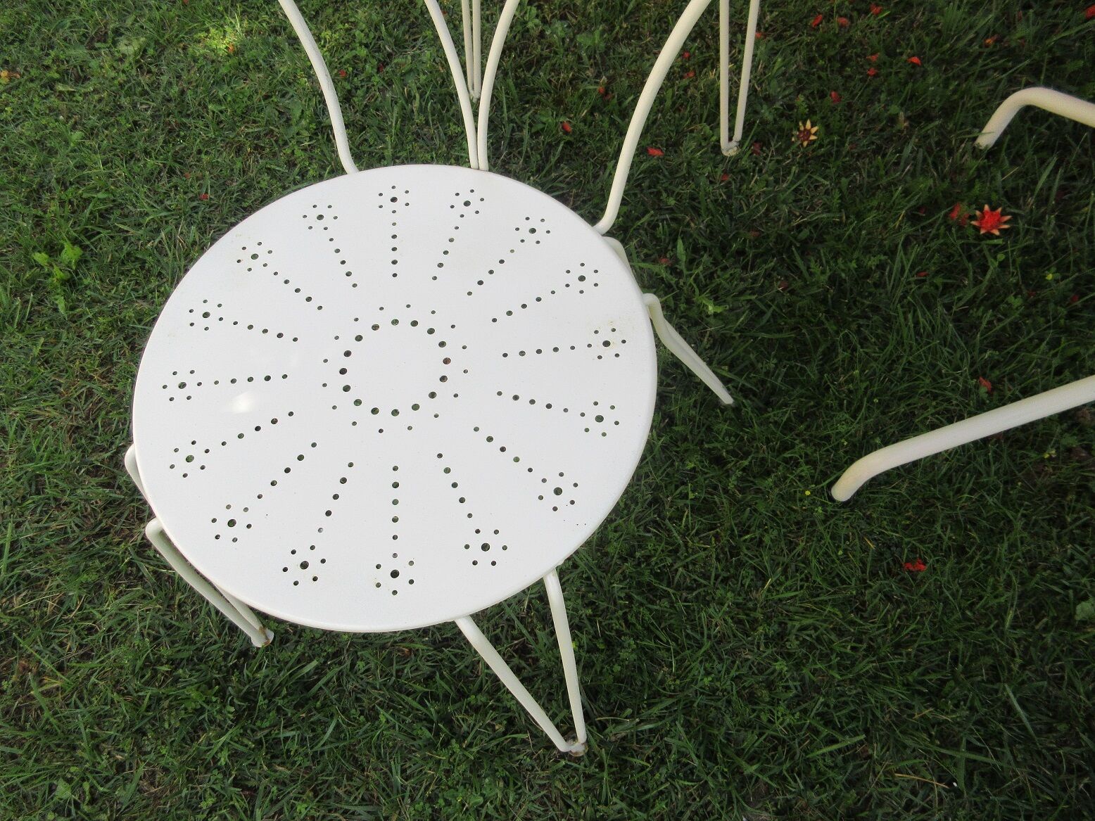 Wrought iron garden living room