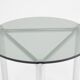 Side table with frame in chrome and glass 1960 s