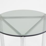 Side table with frame in chrome and glass 1960 s