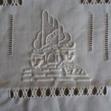 Embroidered tablecloth old Chinese décor pure cotton 230*155