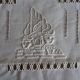 Embroidered tablecloth old Chinese décor pure cotton 230*155