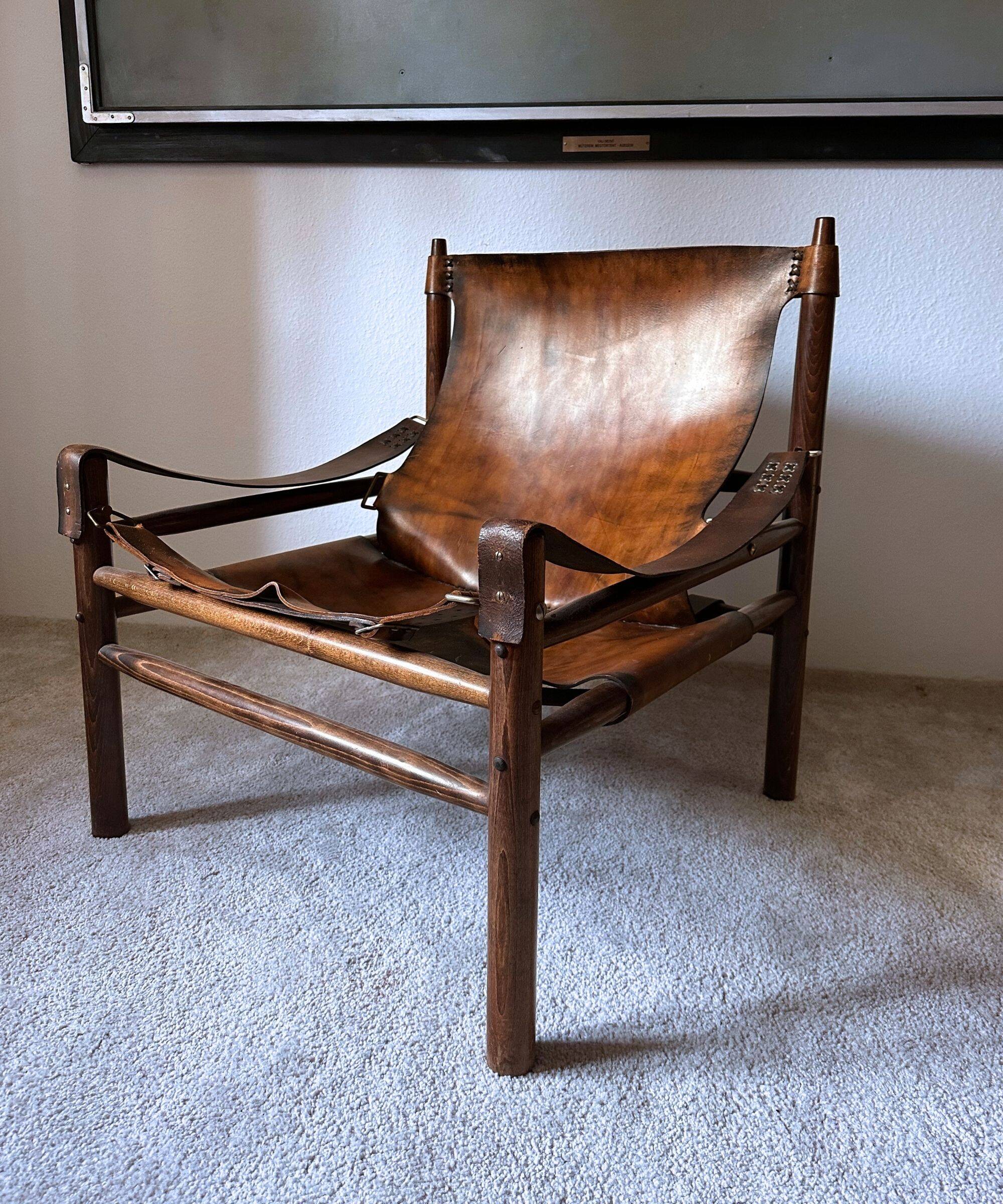 Buffalo Leather 'Safari' Armchair