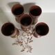 Set of 5 stoneware mazagrans.