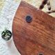 Wooden tripod stools - pair of turned leg bedside tables