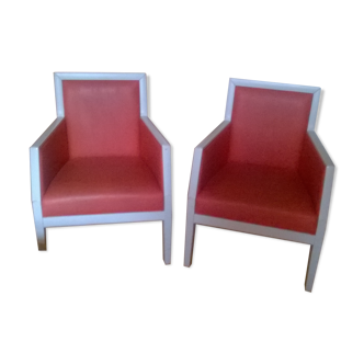 2 vintage armchairs