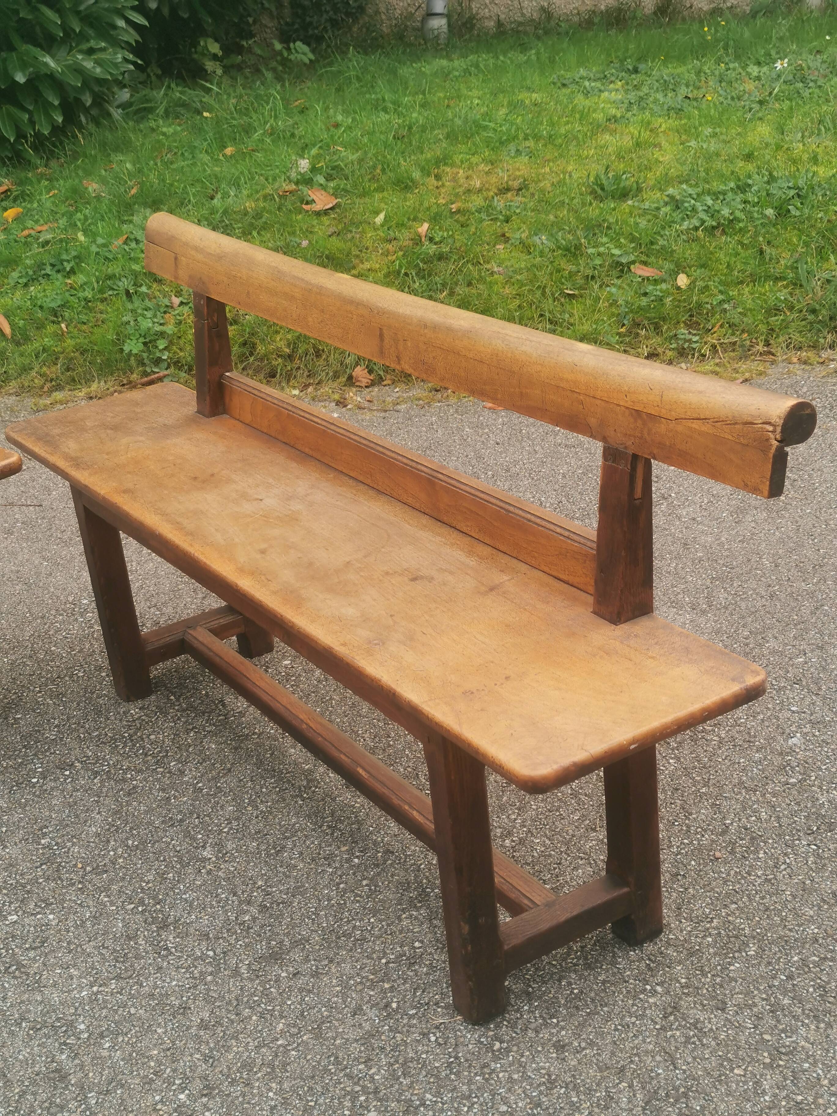 Pair of antique benches, 19th century