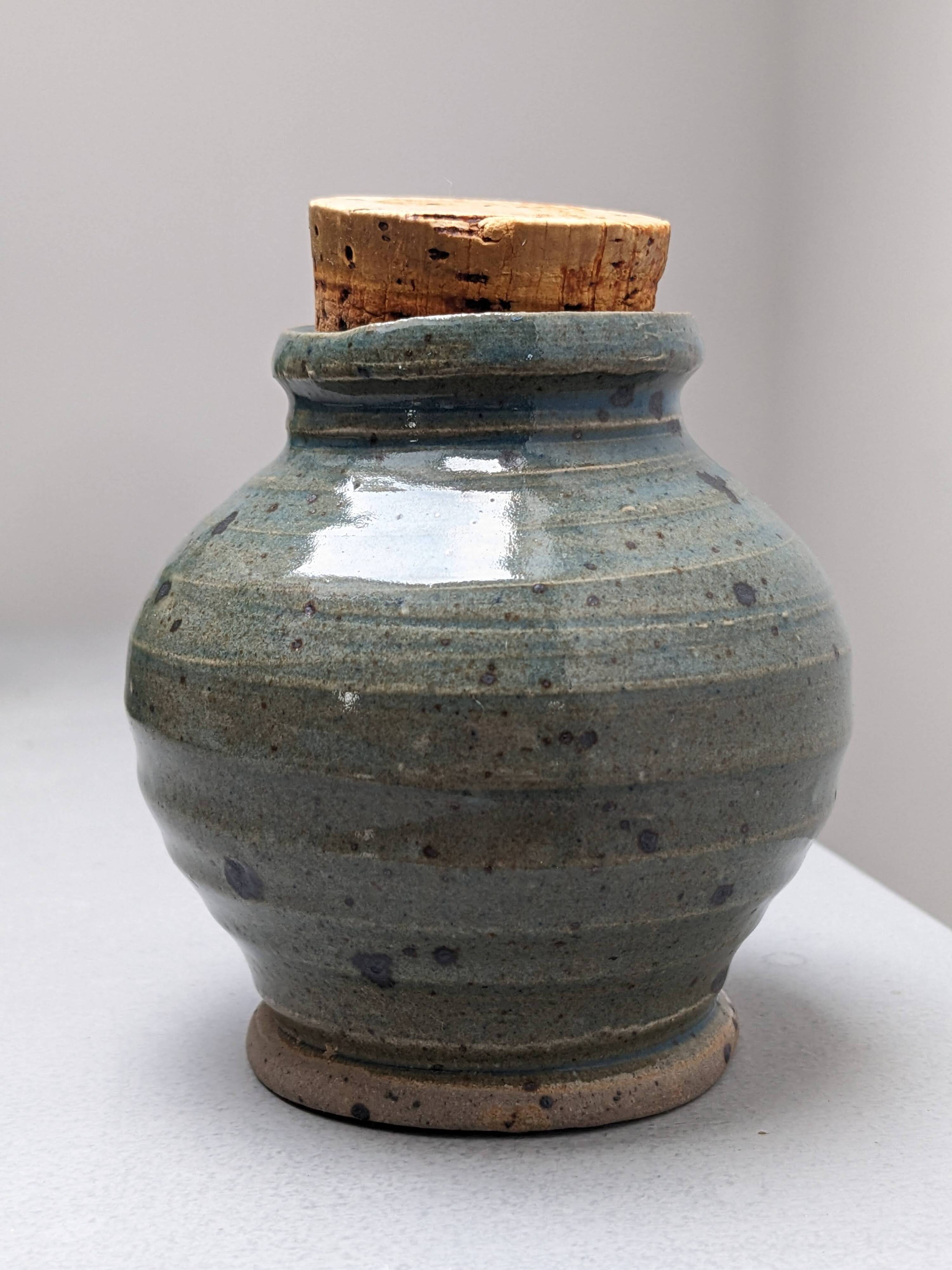 Small vase in Corsican pyrite stoneware