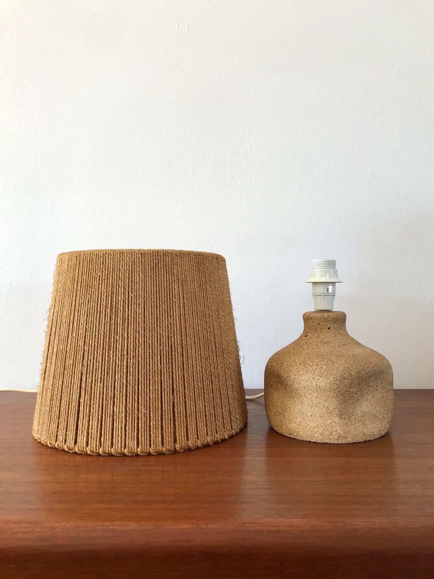 Vintage stone lamp 70s
