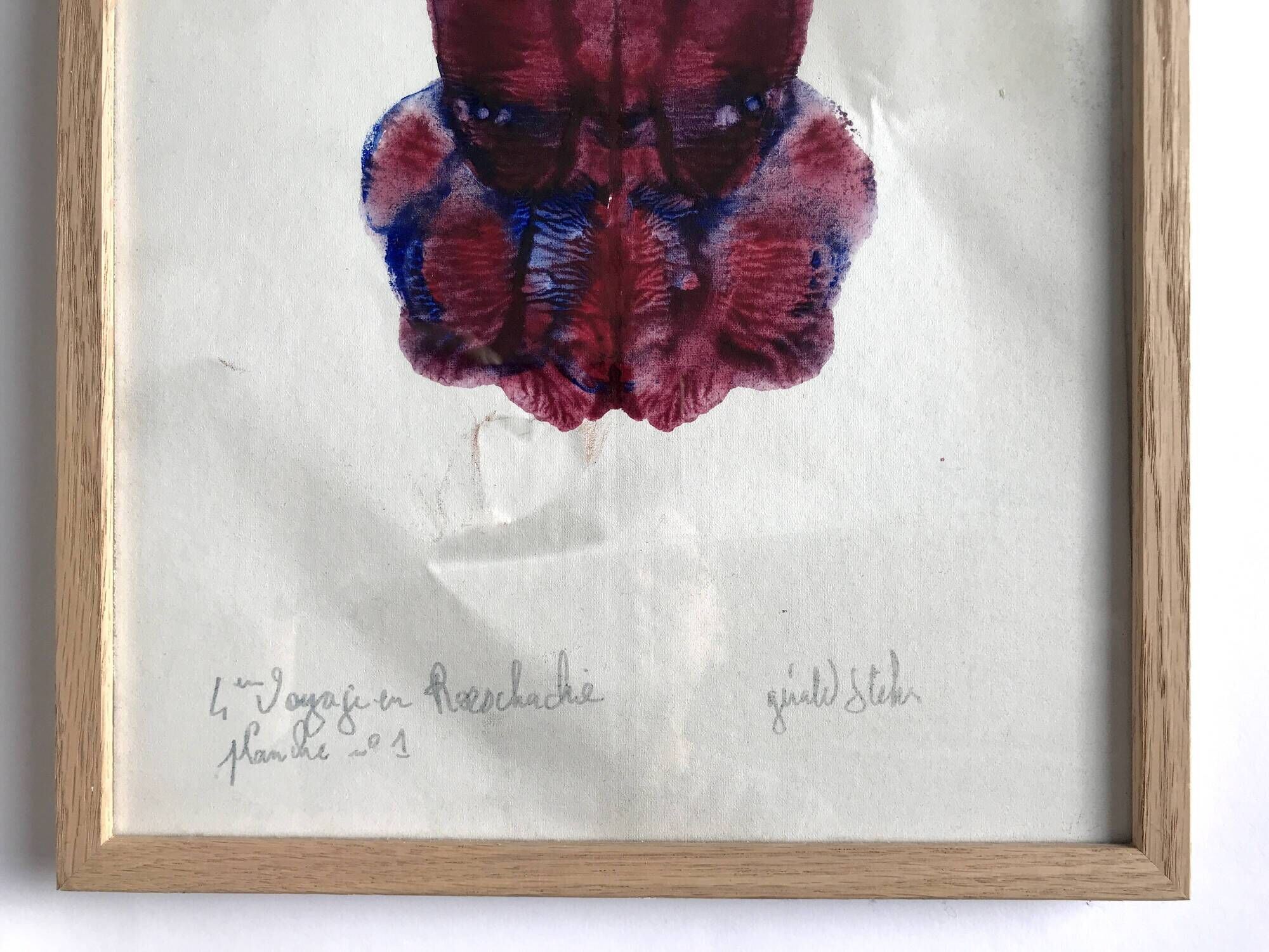 Gérald STEHR, 4th trip to Roerschachie, plate N°1, circa 2000. Oil on polychrome canvas