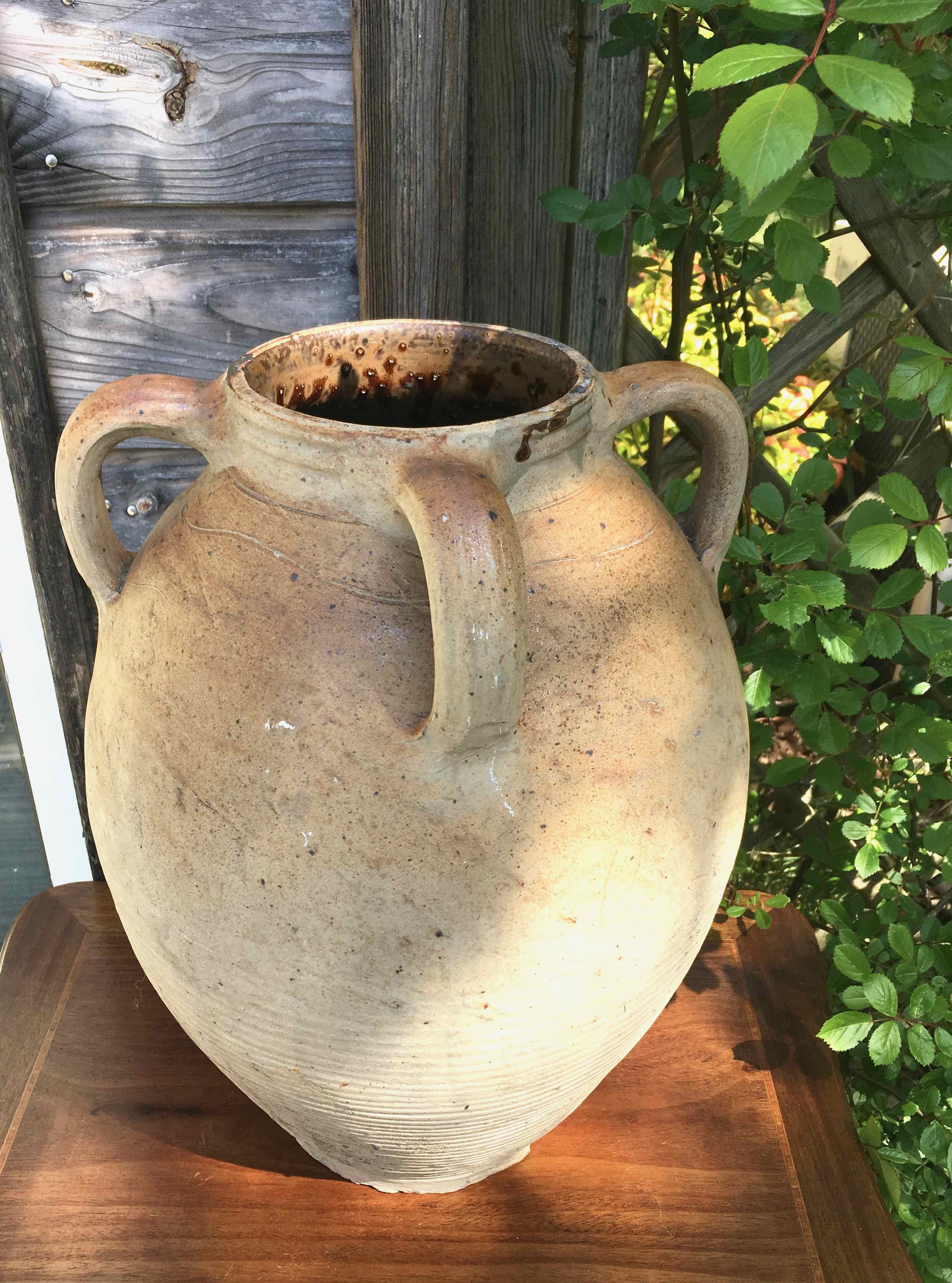 Antique terracotta jar