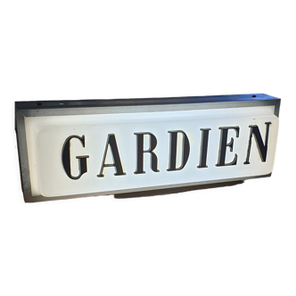 Enseigne lumineuse gardien
