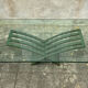 Vintage design coffee table in glass and bronze Vvv Valenti