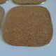 Series of 6 vintage mother-of-pearl coasters