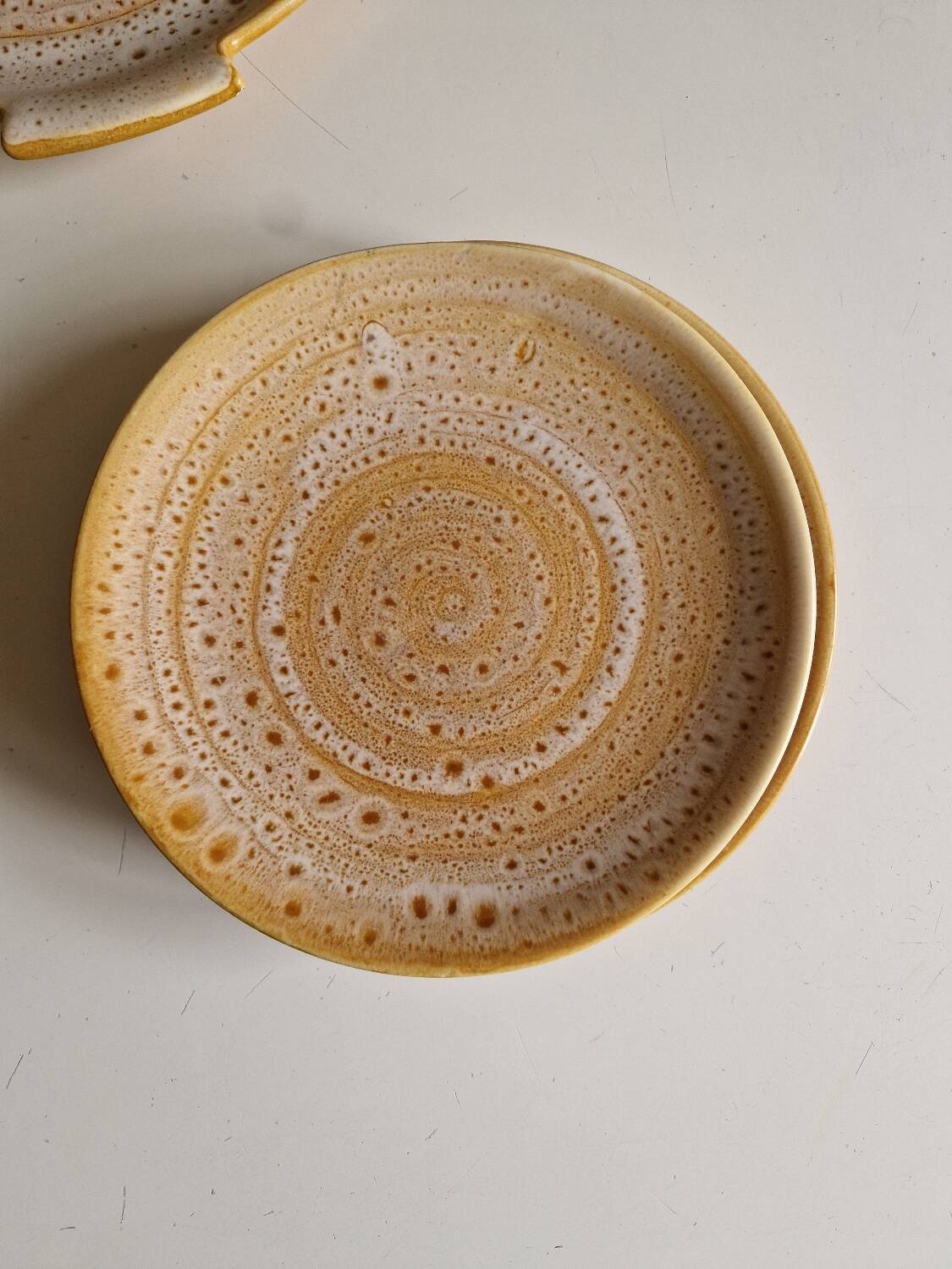 Set of 8 dessert plates plus a Niderviller Fauve model dish