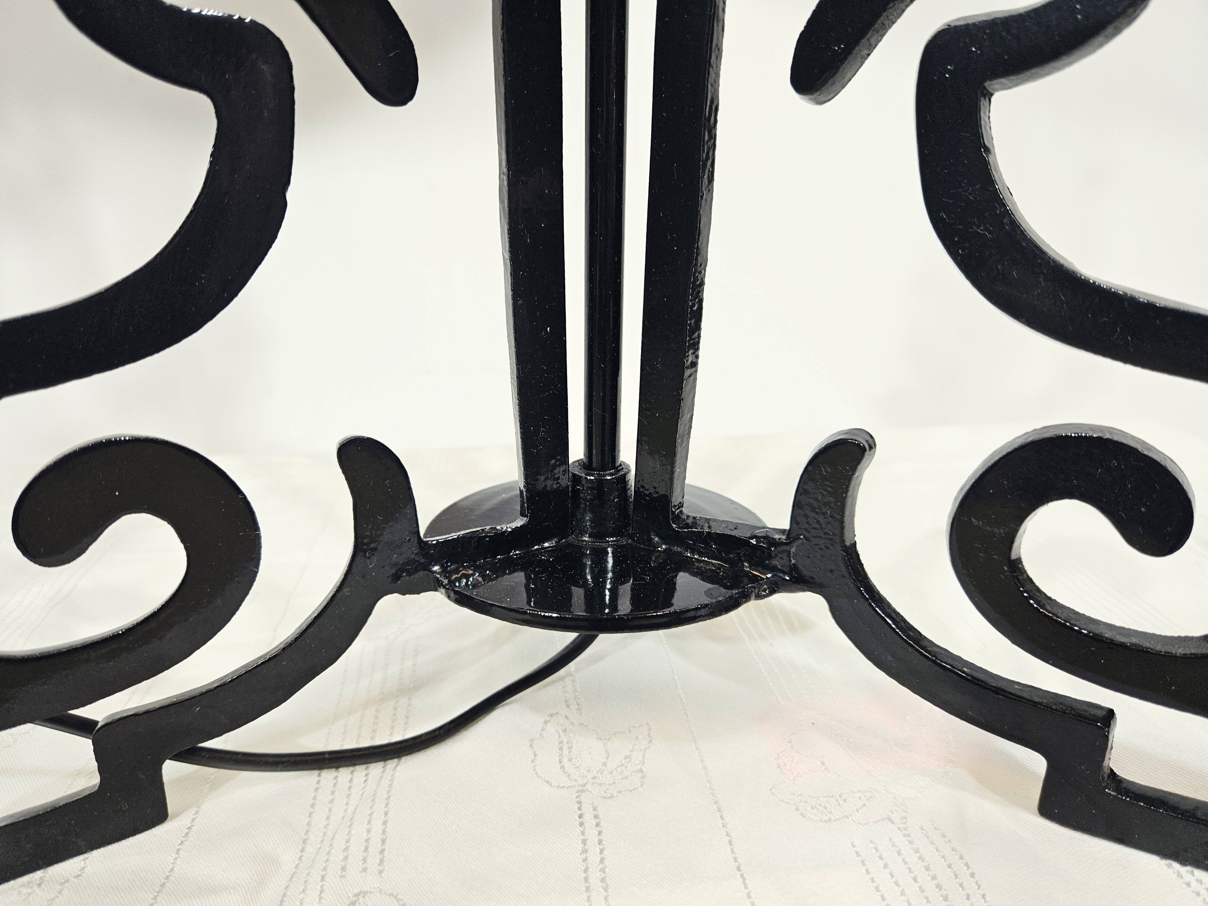 Paire Unique de Lampes de Table/Art Déco/Vintage – Bourgogne et Or/Années 1980