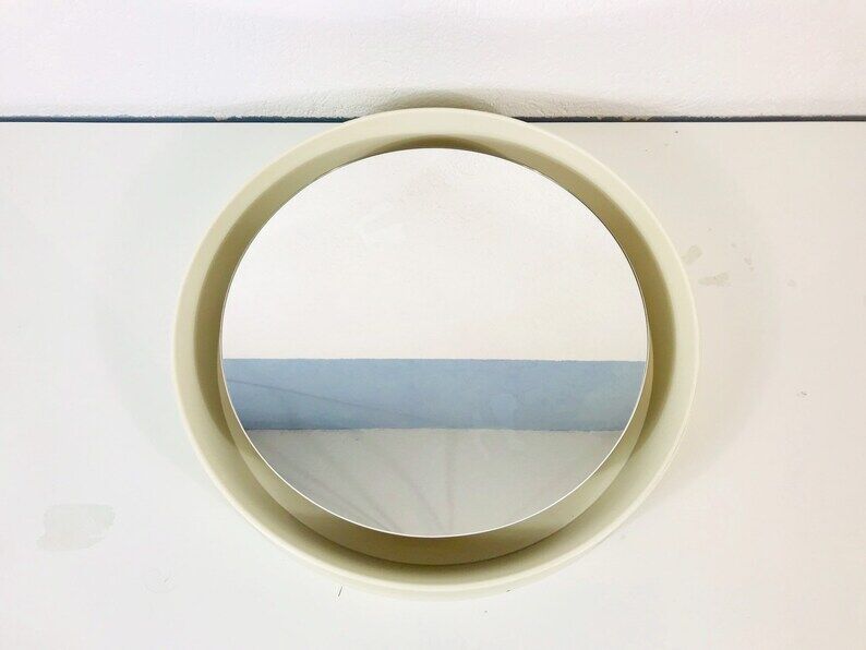 Round illuminated mirror by Schöninger, Germany, 1970s