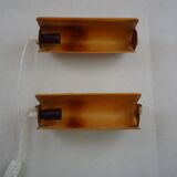 Pair of teak bedside sconces, model V321 from Nator