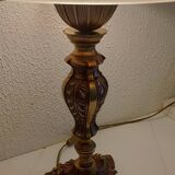 Empire style lamp circa 1950 and glass paste lampshade