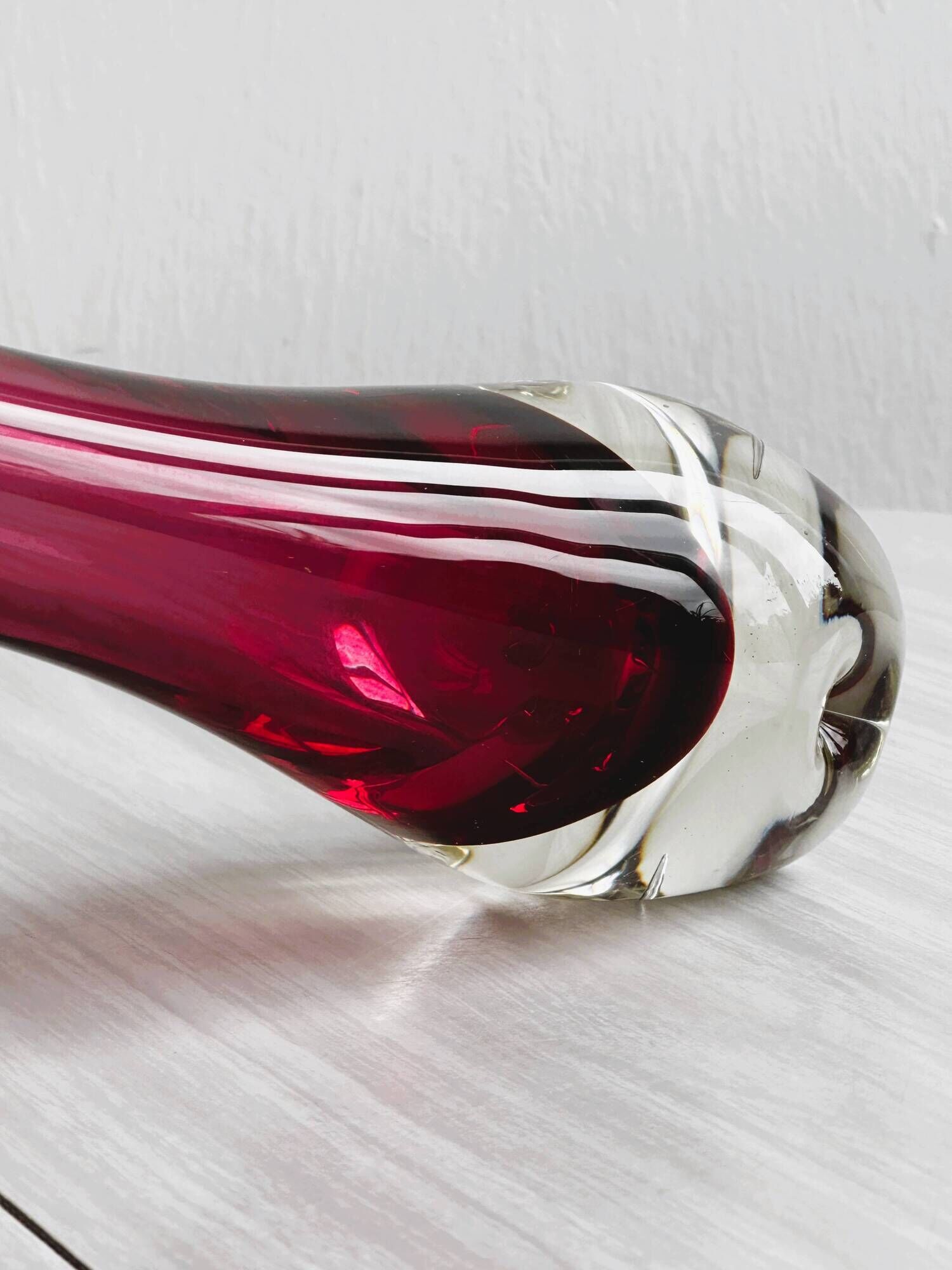 Murano glass vase Chambord Fratelli Toso.