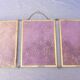 Ancien miroir triptyque de barbier ou de coiffeuse