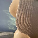 Vintage beige ceramic seashell lamp lol