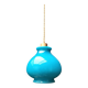 Suspension en verre bleu