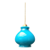 Suspension en verre bleu