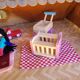 Artisanal cottage house for dolls