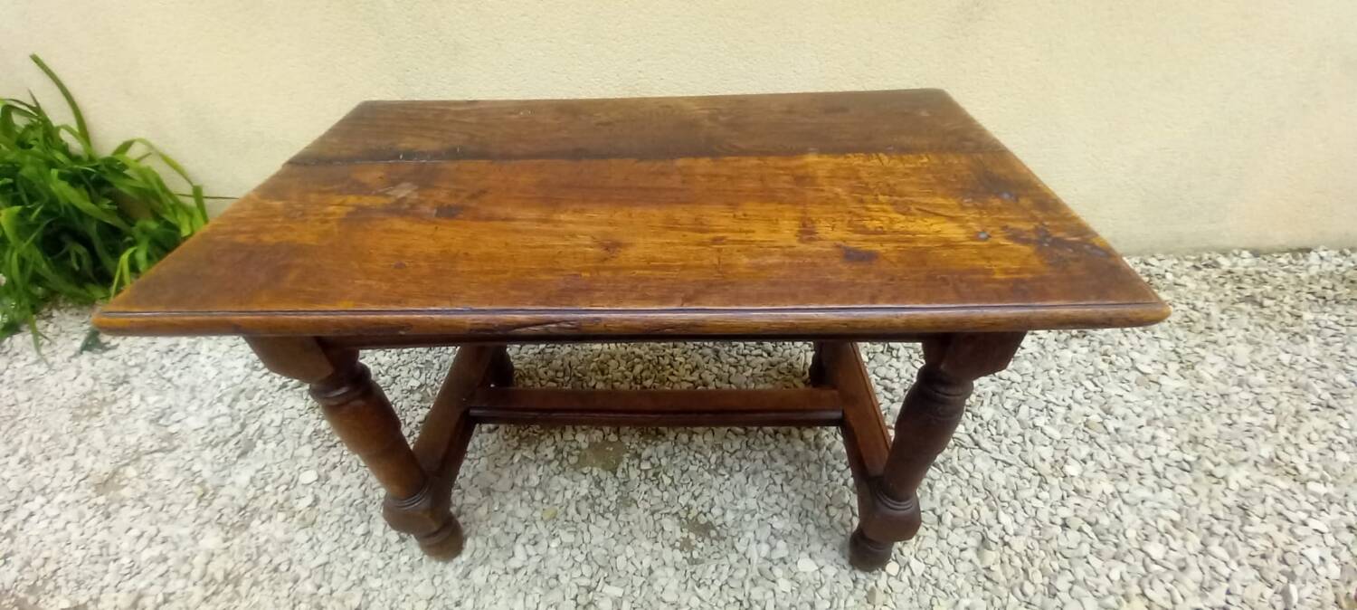 19th century oak coffee table