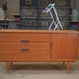 Small vintage teak low cabinet 1960