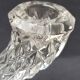 70s chiseled crystal chandelier duo
