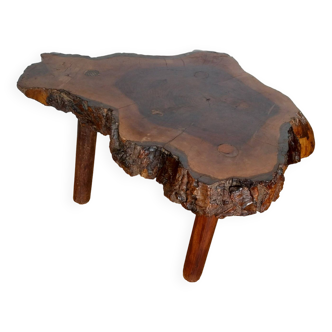 Brutalist stump coffee table