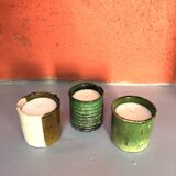 Candle placed in terracotta pottery