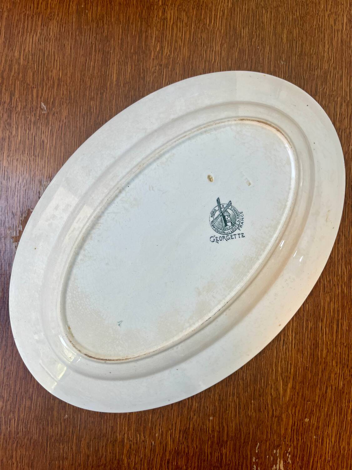 Oval ironstone dish – Moulin des Loups Georgette