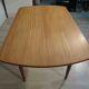 Table scandinave en teck massif des années 60