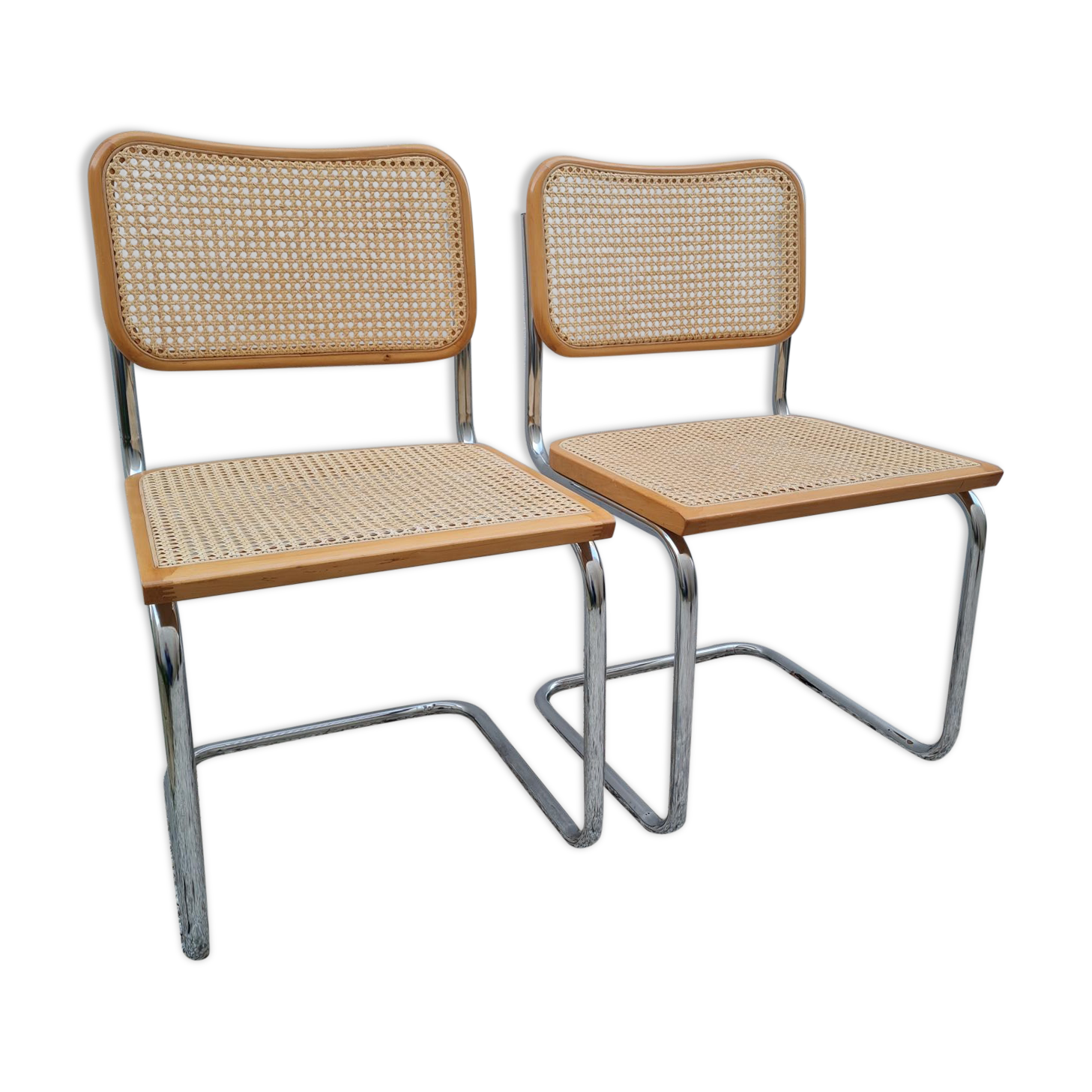 Pair of chairs B32 by Marcel Breuer