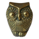 Miniature Owl Figure in Vintage Brass